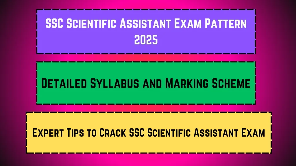 SSC Scientific Assistant Exam Pattern 2025_20250318_221900_0000